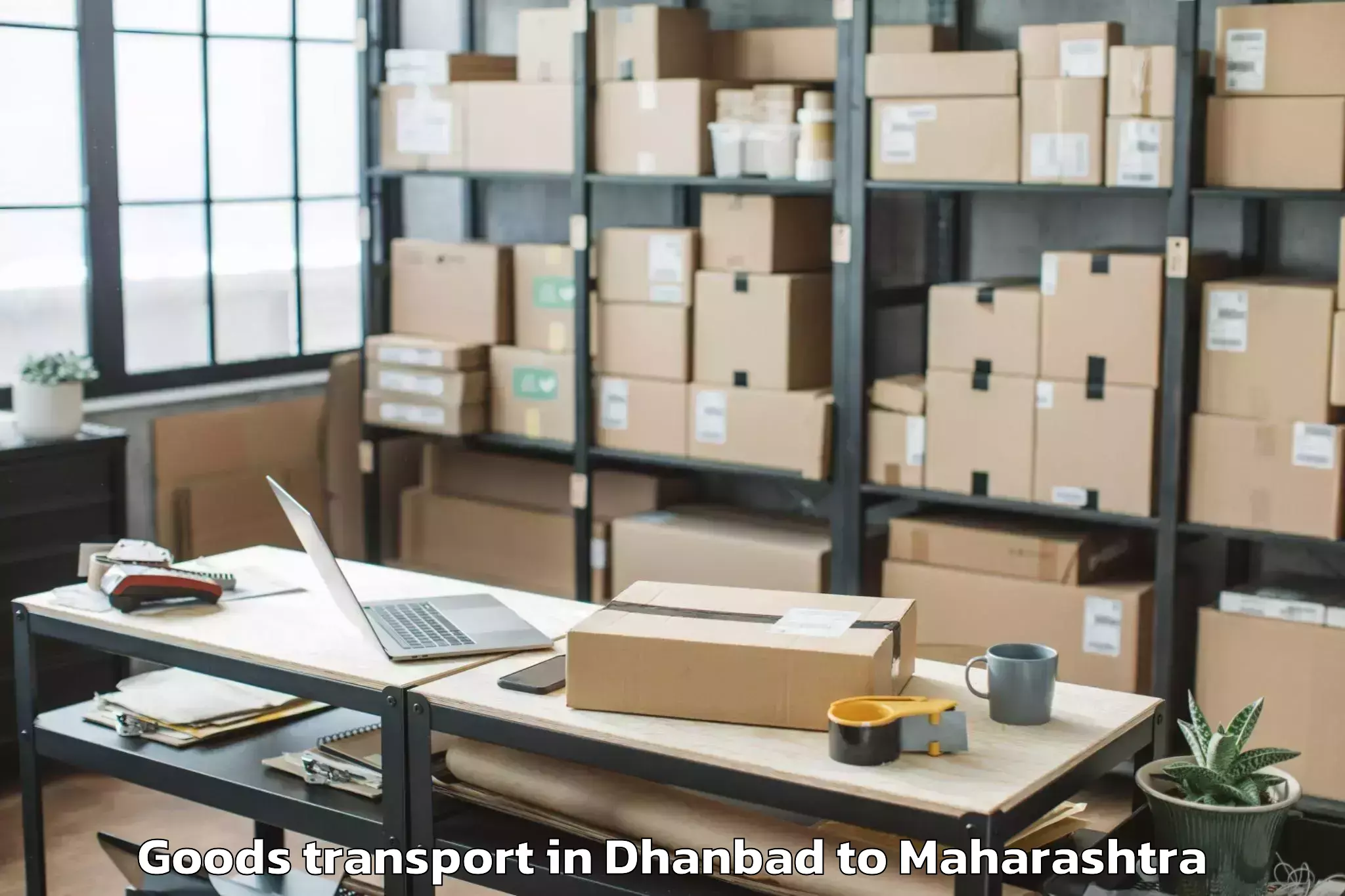 Comprehensive Dhanbad to Karmala Goods Transport